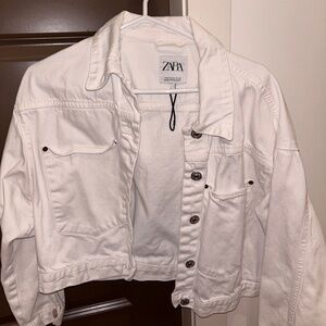 ZARA CROPPED JEAN JACKET BRAND NEW